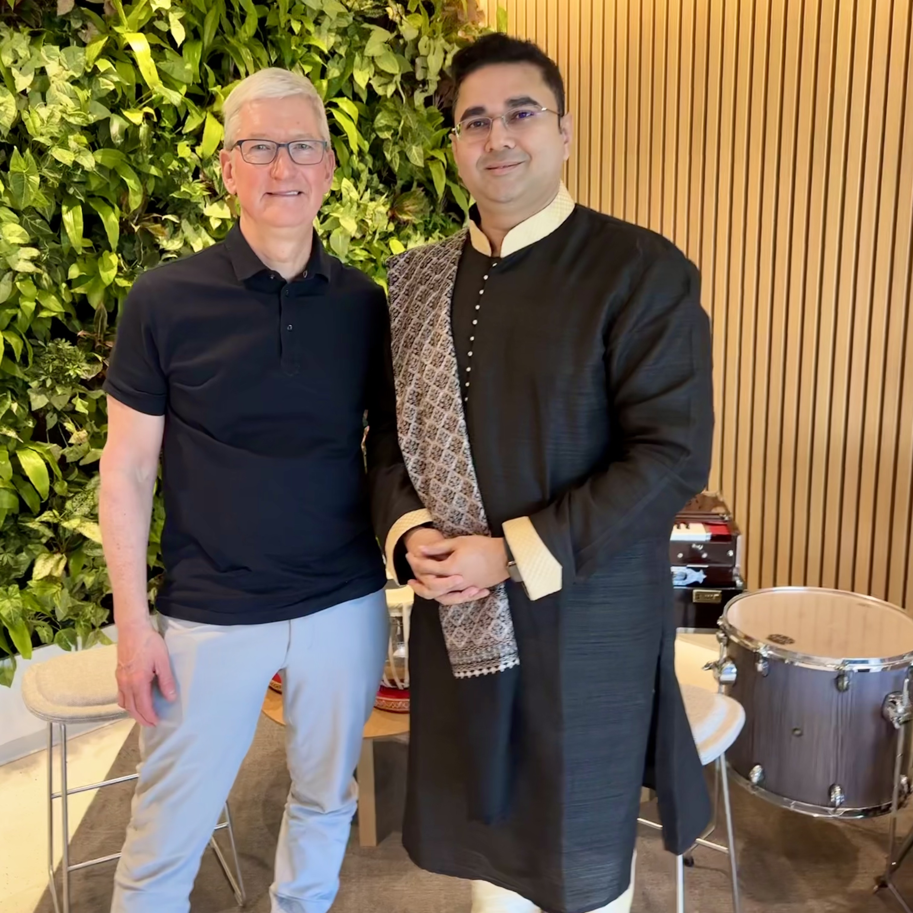 With Tim Cook