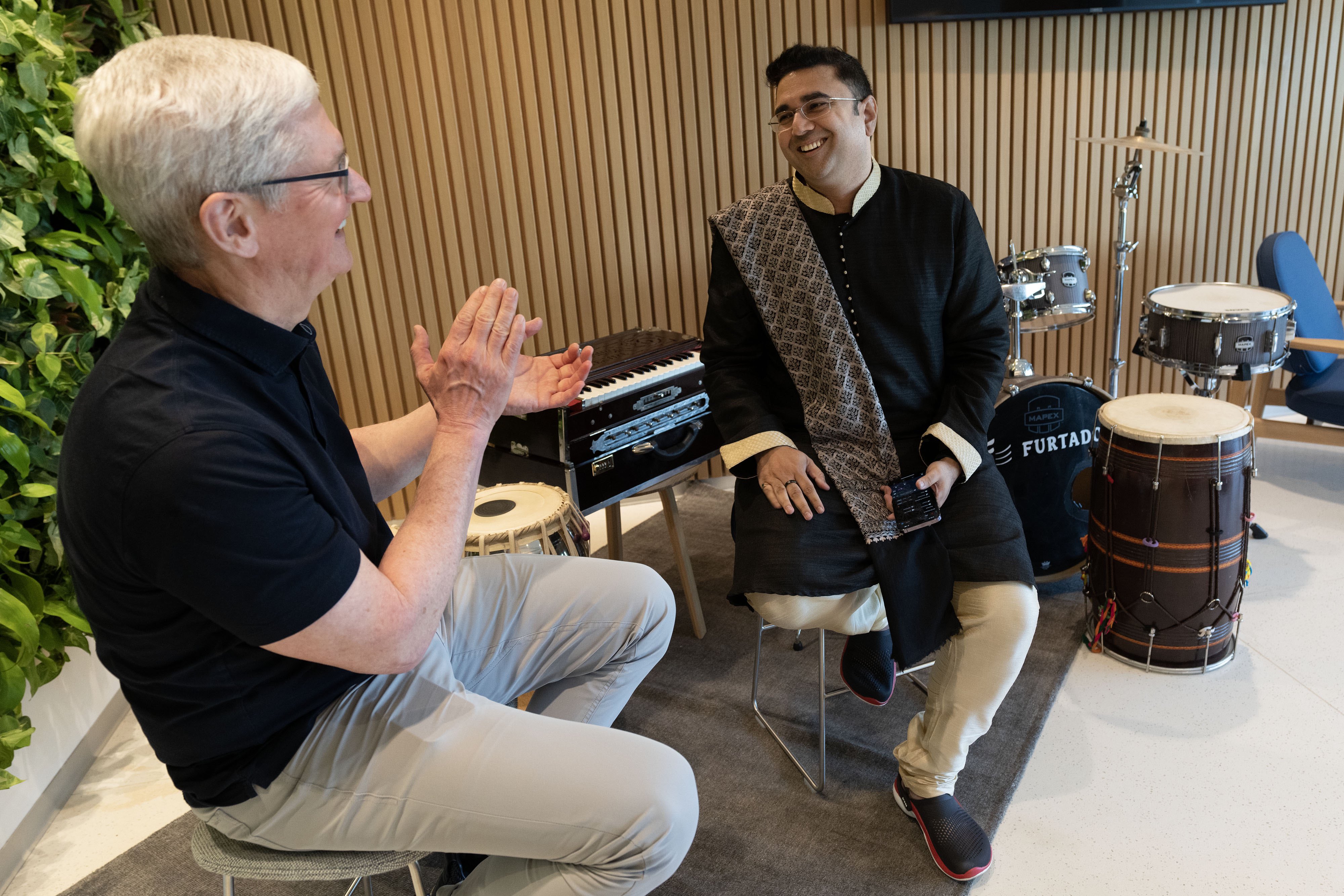 With Tim Cook