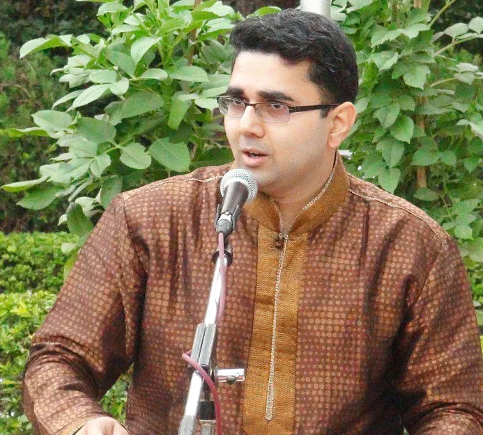 Sandeep singing in concert